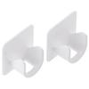 4 Pcs ABS Self Adhesive Curtain Rod Holders No Drilling Curtain Rod Holder  Kitchen