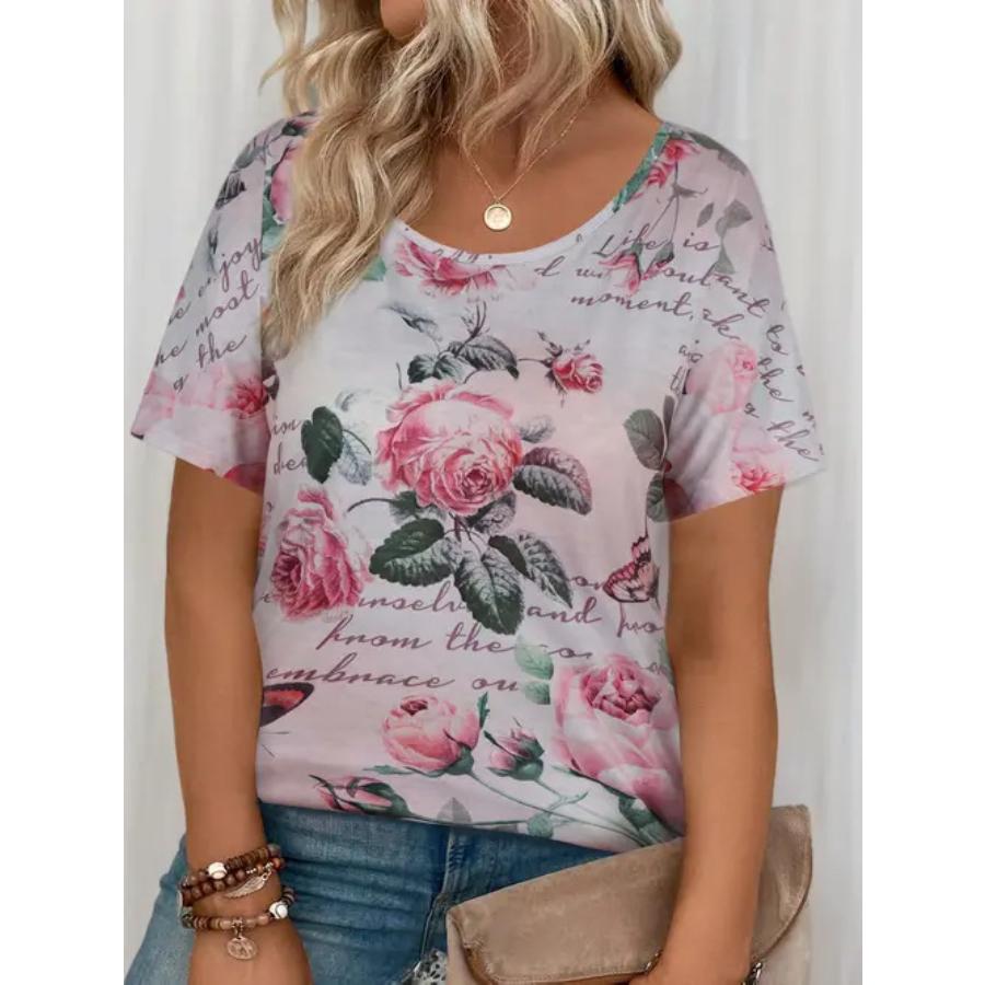 T-Shirt Women Tees 3D Print Short Sleeve Comfortable Sportwear T Shirts