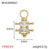 3PCS/LOT CARLIDANA Waterproof Non Tarnish Charms, Heart Round Colorful Zircon Pendants High Quality for Necklace Jewelry Making