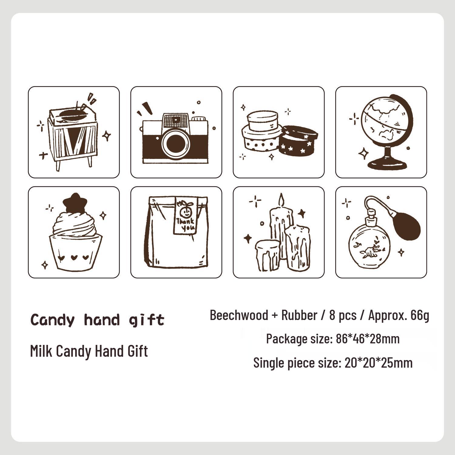 Yue Zhen Cute Wooden Stamps for Kids - DIY Journal and Craft Stamping Set