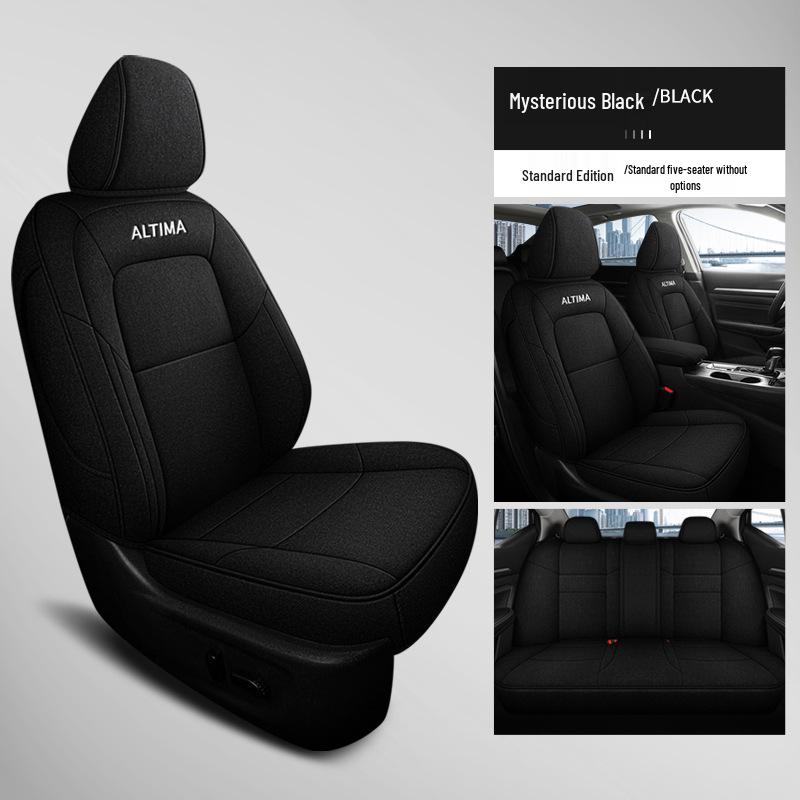 Teana Car Seat Cushion: Universal Full-Coverage Linen for All Seasons