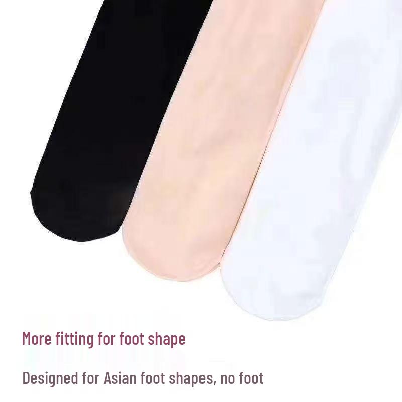 Girls' 800D Anti-Pilling White Dance Tights - Velvet-Enhanced, Thick Warm Base Layer for Autumn/Winter