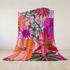 Blossom Fantasy Flannel Blanket Warm Soft Halloween Christmas Couch Warm Cozy Decorative Decor Gift for All Season