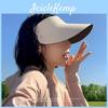 Sun Protection Cap For Women Foldable Summer Uv Shield Lightweight Polyester