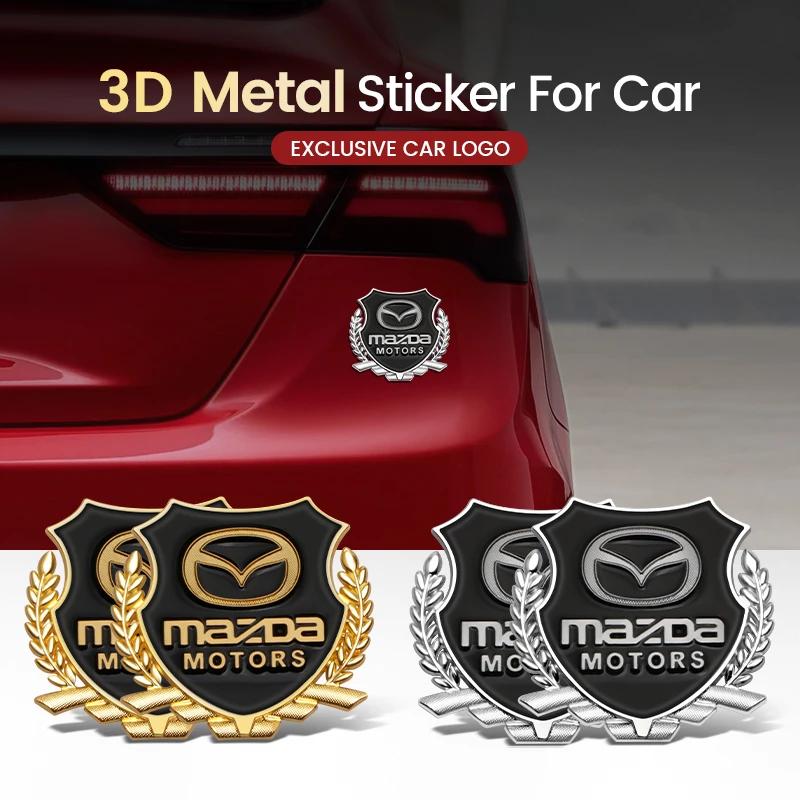 For Mazda 8 4 2 6 323 626 RX7 RX8 Folding CX3 BN Atenza Car Badge Sticker Car 3D Metal Emblem Decal Exterior Styling Accessories h2