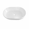 Countertop Washbasin 54X33.5Cm Oval, Gloss, White.