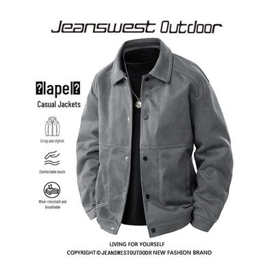 Jeanswest Men's Loose Fit Casual Outdoor Jacket
