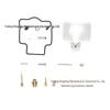 Kawasaki ZX7R/ZX9R/ZX10/ZX 750/900/1000 Carburetor Repair Kit (4-Piece Set)