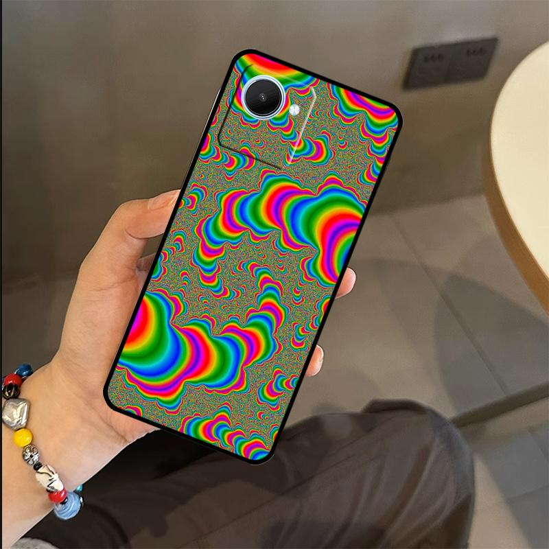 Vintage Ornament Case For Realme C63 C61 C55 C51 C53 C25 C65 C67 C71 C75 GT6 GT7 Pro 11 12 13 14 15 Pro Plus