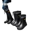 Men's Rain Boots Extra High Bead Elastic Rope Rain Shoes 39 Extra High Non-slip Fishing Wading Boots Long Rubber Shoes