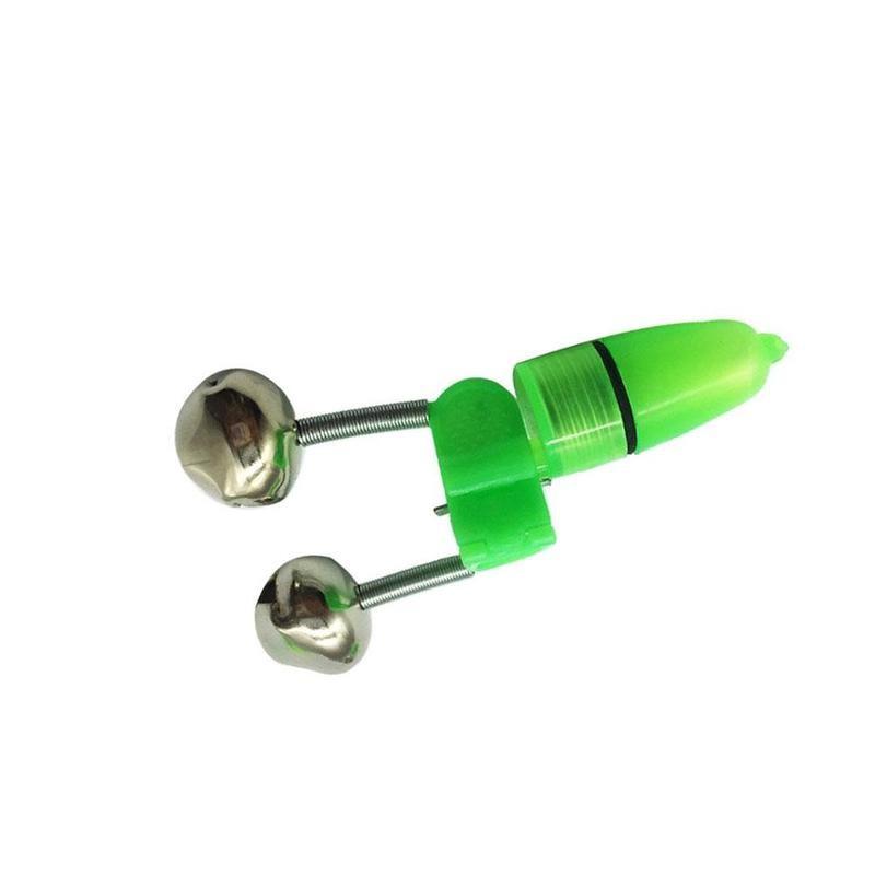 3 יחידות אור LED פעמונים תאומים קליפס טיפ על אזעקת נשיכה מוט דיג דגים