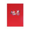 Fresh Style Bicycle 3D Pop-up Greeting Card with Flowers