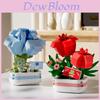 Compatible Sunflower Plant Kit With Abs Plastic Diy Building Blocks For Home Decor And Gift