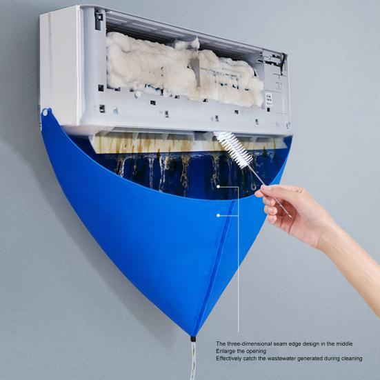 Air Conditioner Cover Large Dirt Control Area Reusable Design Sofa Cover Full Coverage Shielding Dust Hood Complete Cleaning Tool