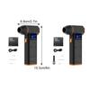 2 IN1Mini Color Screen Battery Power Display Jet BlowerVacuumable Mini Tur-bo Jet Air Blower Blower