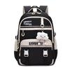 Large Capacity Simple Backpack With Letter Embroidery And Cloud Design Pendant