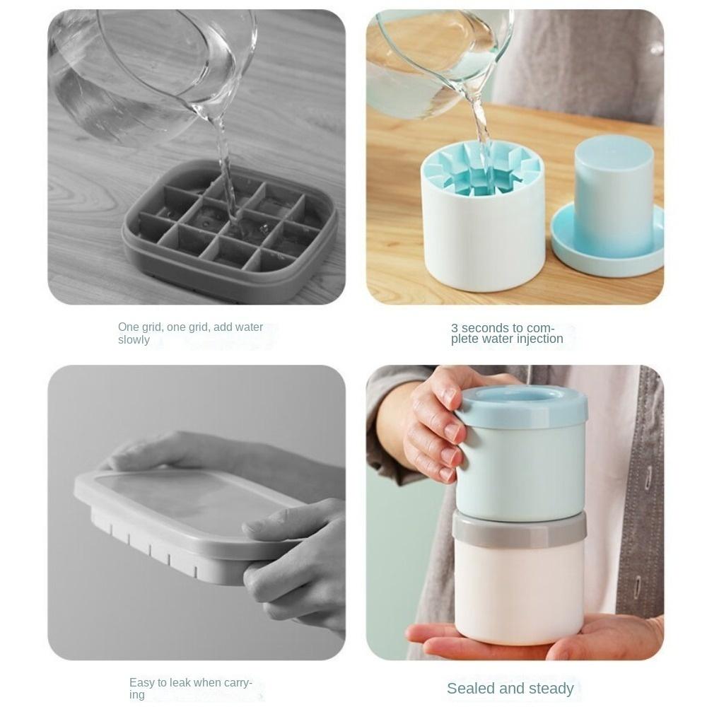 Soft Ice Cube Mold Silicone Ice Making Tools Portable Ice Cube Tray for Kitchen