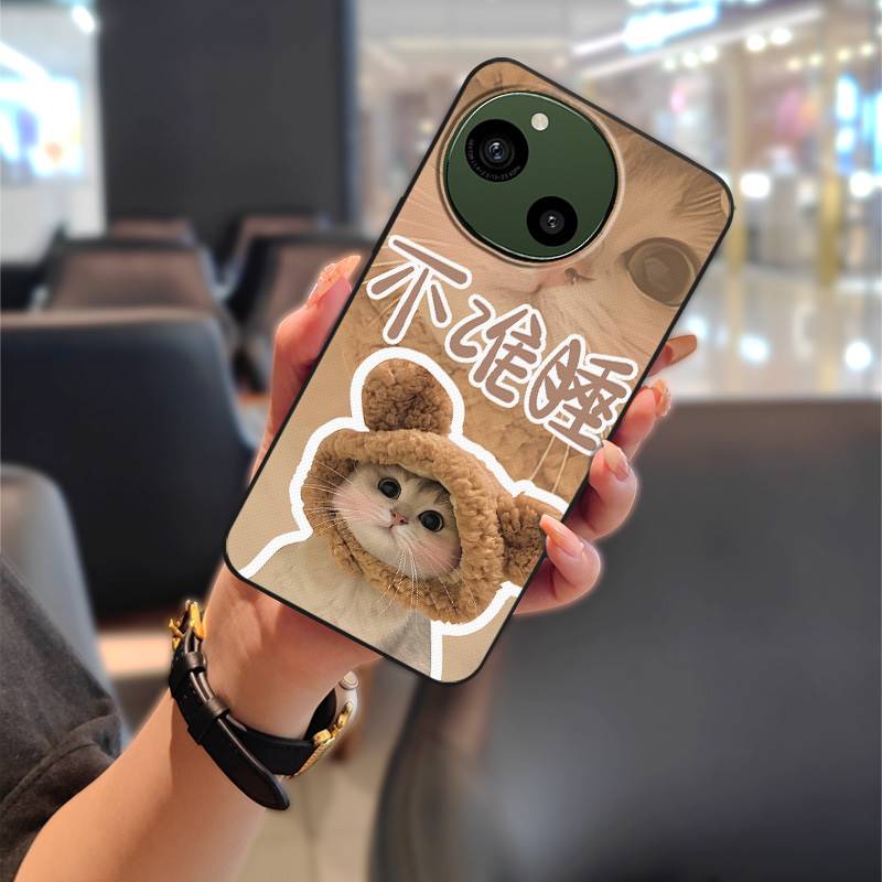 Couple Anti-dust Phone Case For Sharp Aquos R9/SH-51E Anti-knock Silicone Protective Durable Dirt-resistant TPU Graffiti