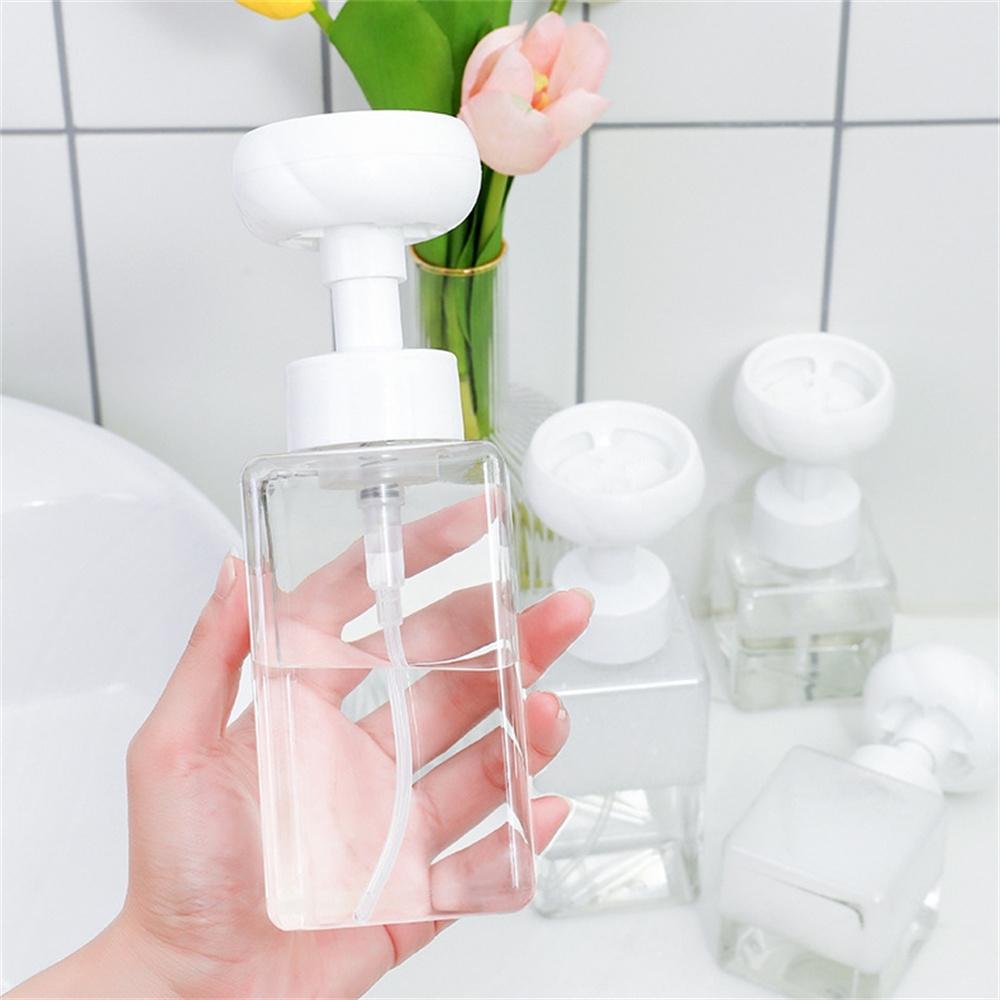 PVC Flower Foam Liquid Soap Dispenser Creative Press Type Transparent Bottling Bottle Bathroom Lotion Shower Gel Hand Sanitizer