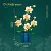 Moth Orchid Flower Building Blocks Bouquet Potted Desktop Decoration Puzzle Toy for Childrens Creative Holiday Gift