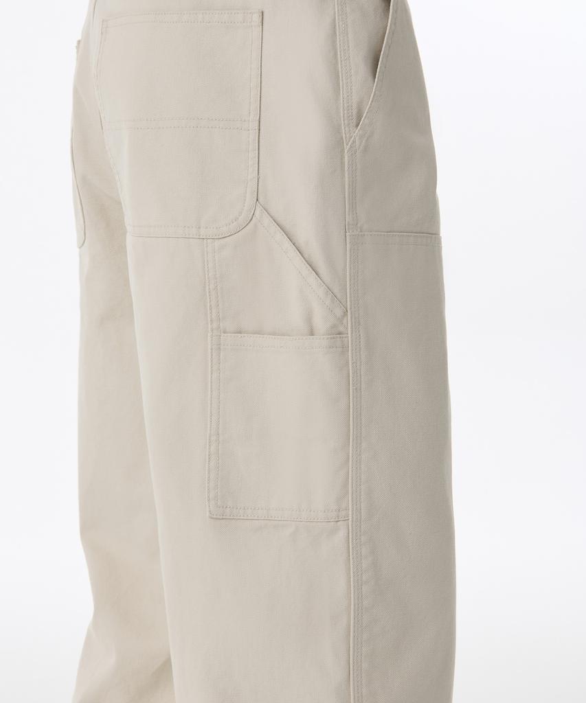 Musinsa Standard Canvas Regular Fit Double Knee Carpenter Pants [Cream]