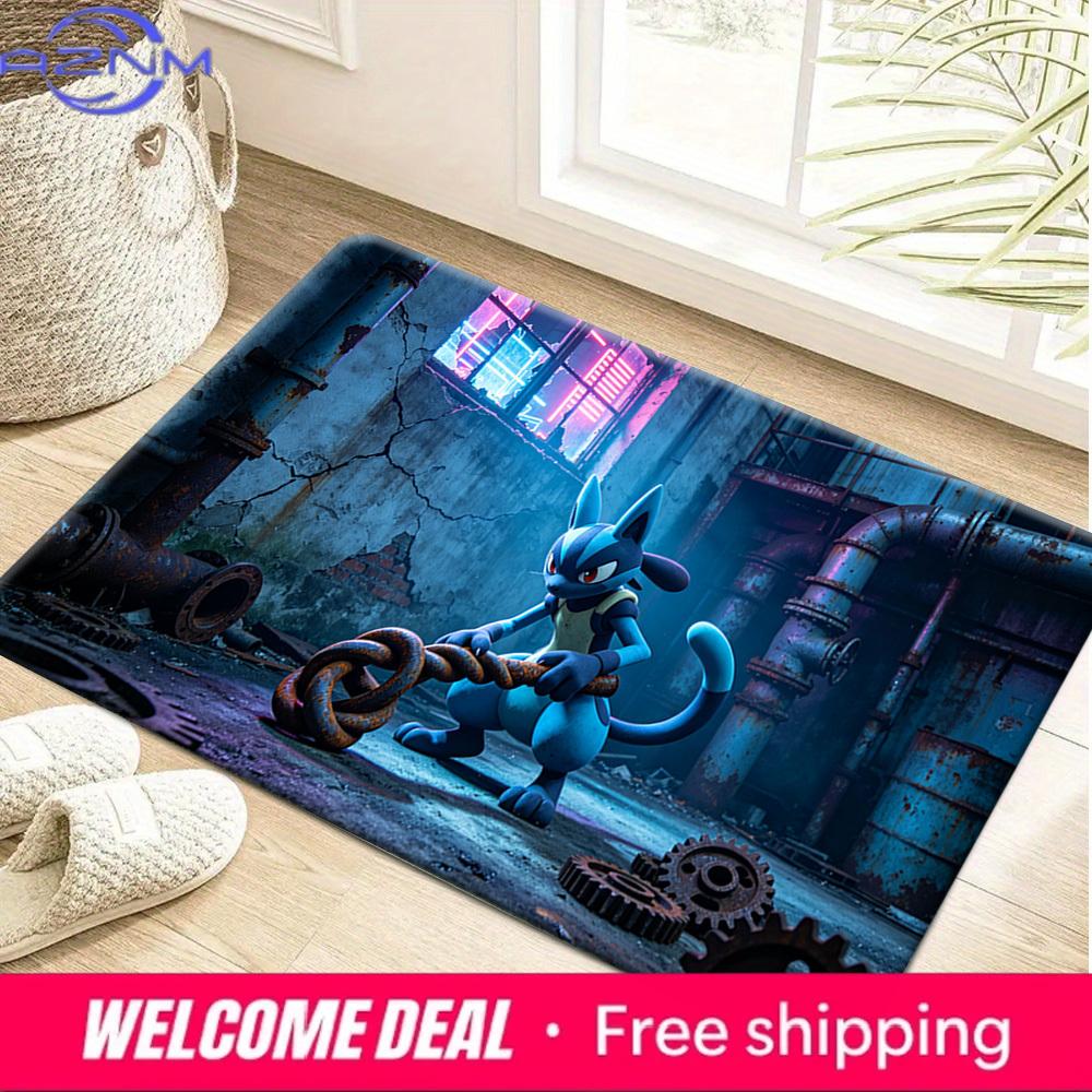 Lucario Cyberpunk Factory Non-Slip Doormat Soft Floor Mat 40x60cm