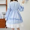 Girl's New Long Sleeve Lolita Skirt Cute Loli Student Lolita Skirt Soft Girl Princess Dress