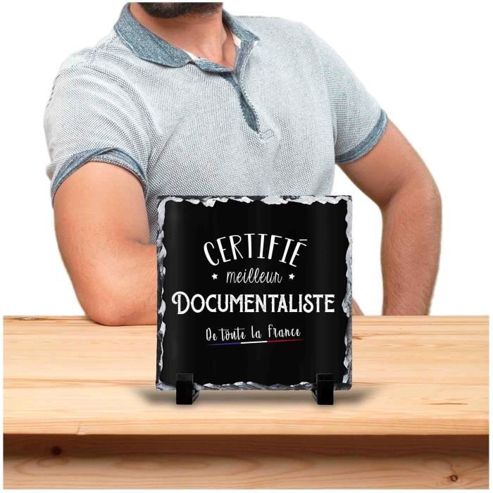 Certified Best of France Documentalist Frame Black | Idea Office Gift Work Departure Retirement Colleague Birthday Christmas