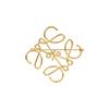 Loewe Logo Pattern Brass Brooch Women Accessories Gold 111.25.020-8130