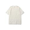 Li Ning Sports Basketball Series Paris Fashion Week Loose Short Sleeve T-Shirt Men Tops Off-White AHSR371-2