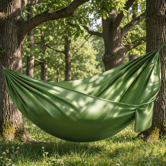 Portable Hanging Hammocks Anti-rollover Camping Hammock with Colorful Bed Storage Bag Single Person for Travel Beach Outside