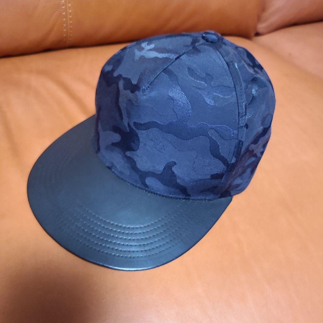 Used Good condition Kijima Takayuki black camouflage hat cap leather