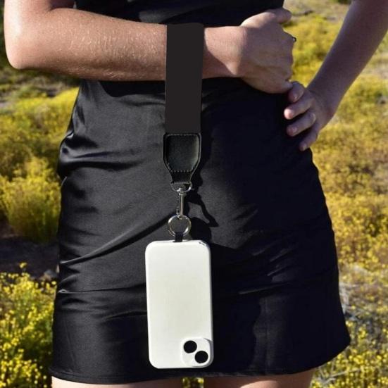 Popruh na mobilní telefon s pouzdrem na zip Mini držák na karty Crossbody Nastavitelná délka Clip And Go Popruh na zavěšení mobilního telefonu