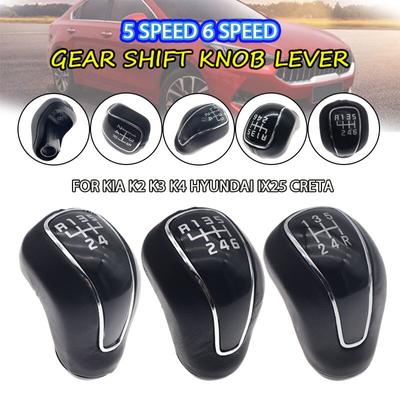 5/6 Speed Manual Gear Shift Knob Shifter Lever Stick For Kia K2 K3 K4 Sportage Forte Cerato K3 For Hyundai IX25 Creta 2012-2016