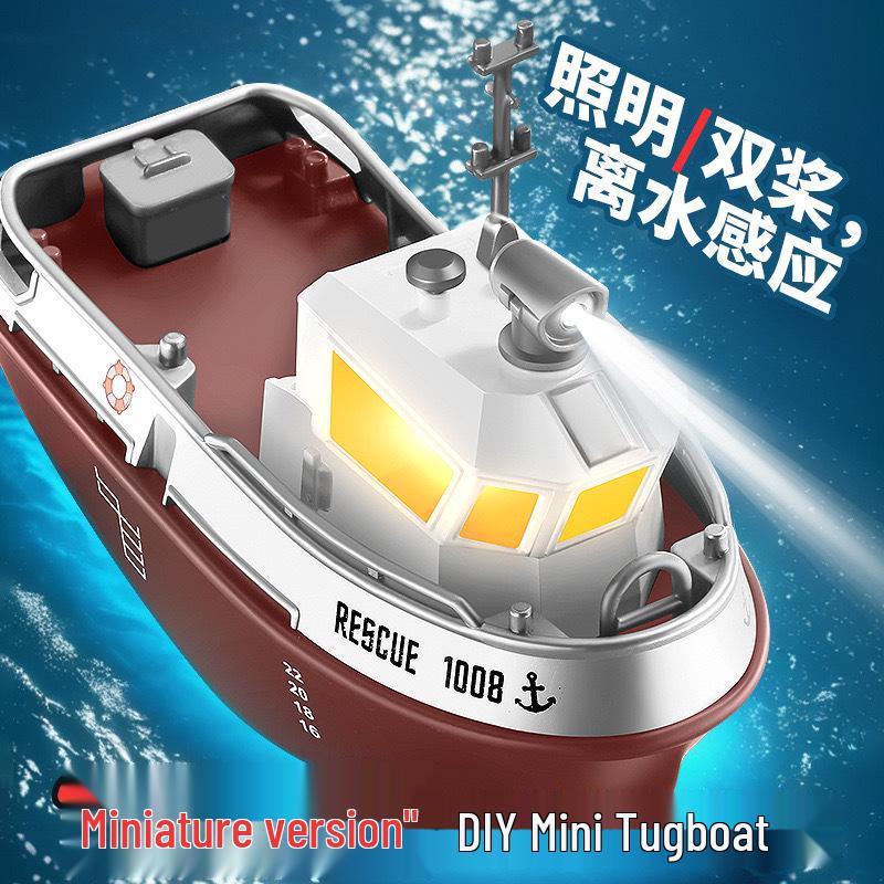 

1:32 Mini High-Speed Rechargeable RC Boat – Remote Control Tugboat Model