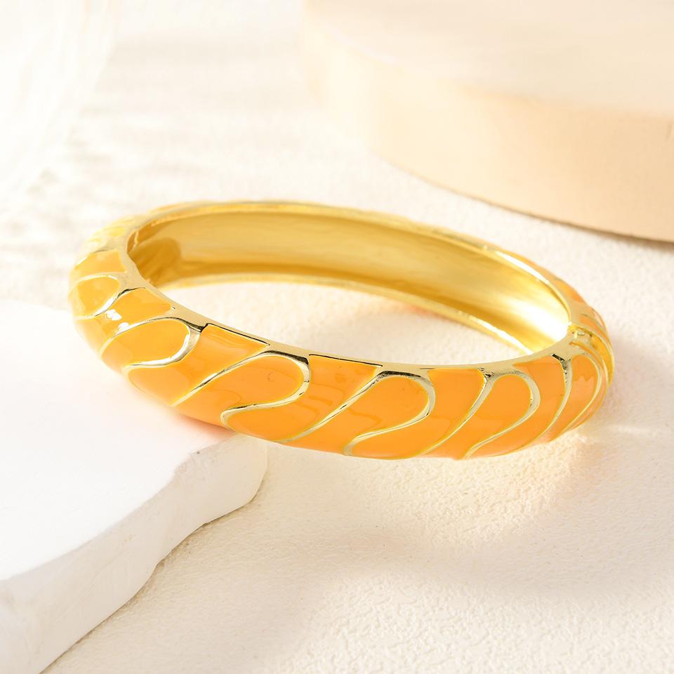 Oil Dripping Color Retro Opening Women's Trendy Fashionable Temperament Versatile New Style Bracelet