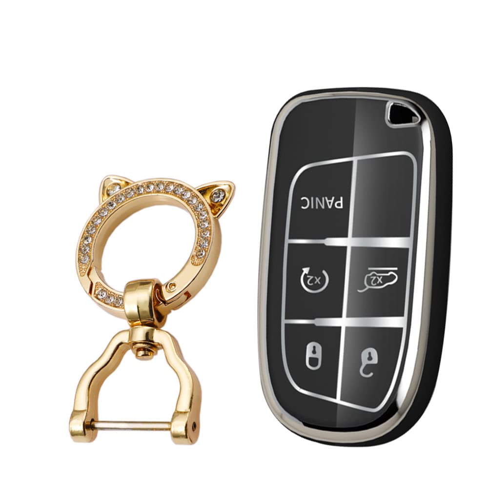 

[KUNIO] Jeep Dedicated Key Holder Key Cover JEEP Renegade Grand Cherokee Cherokee Journey Dodge чёрный