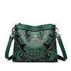 Chinese Wind Pressure Variable Printing New Shoulder Messenger Bag Small Bag Women's Fashion Versatile Middle-aged Mother Bag Tide