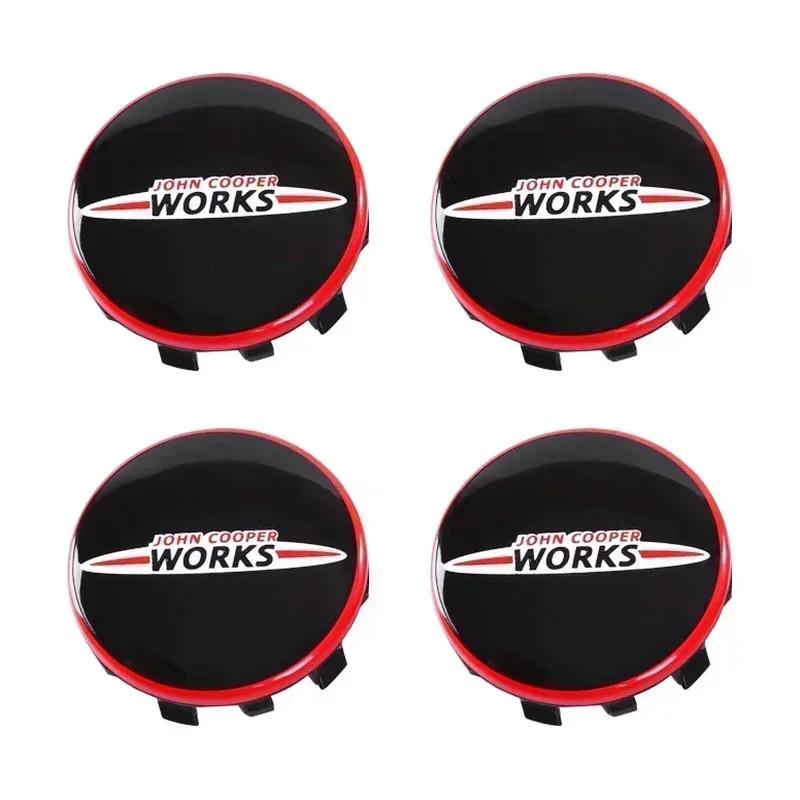 4Pcs 54mm 56mm Car Wheel Center Hub Cap Rim Cover For bmw Mini Cooper S JCW One R56 R60 R61 F54 F55 F56 F60 Clubman Countryman mjewr55