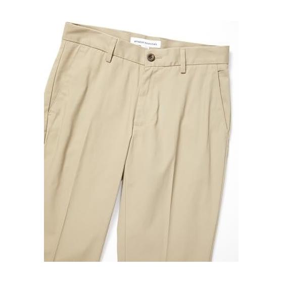 [Amazon Essentials] Men's Chino Pants, No-Tuck, Wrinkle-Resistant, Straight Fit