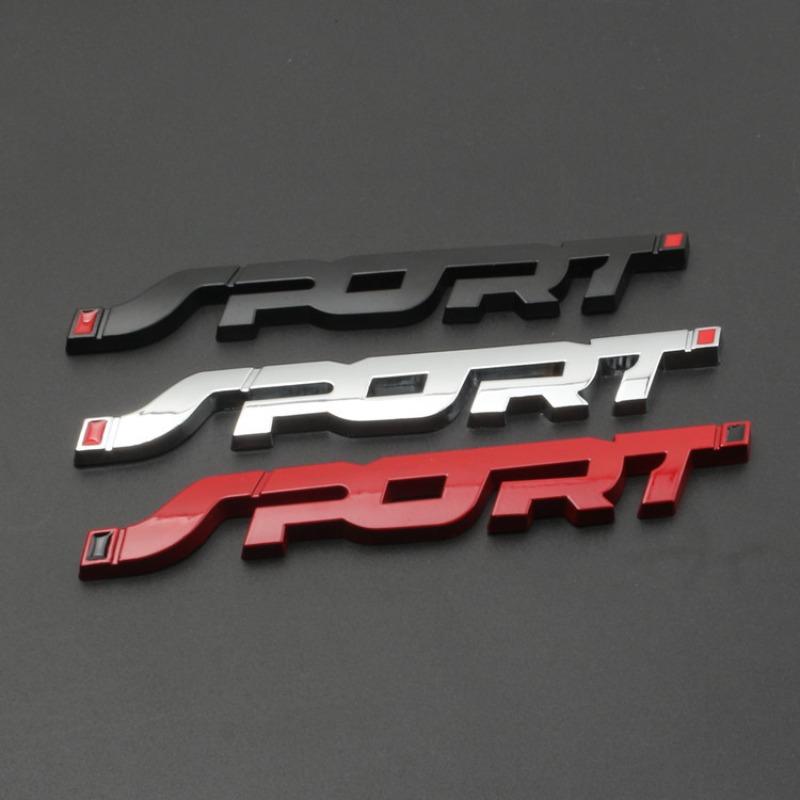 Car personalized modification car sticker metal sports car logo, sports version body sticker tail label scratches decorative sticker side label
