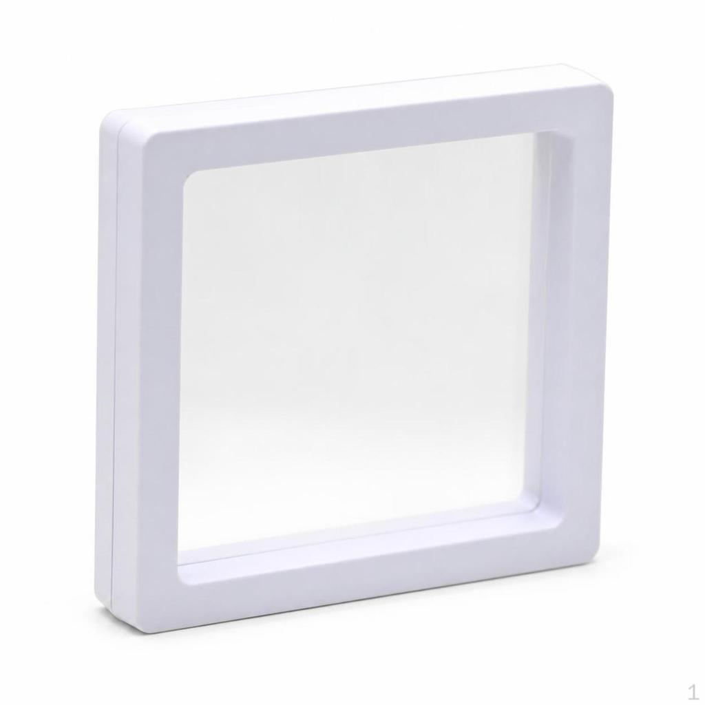 PE Film Jewelry Display Box for Necklace Ring Earring, Transparent Suspension Gift Case 11x11cm