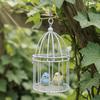 Micro Landscape Birdcage Ornaments, Vintage Iron Bird Cage, Decorative Hanging Bird Cage Decor, Hanging Frame Bird Cage Decor, Small Birdcages for
