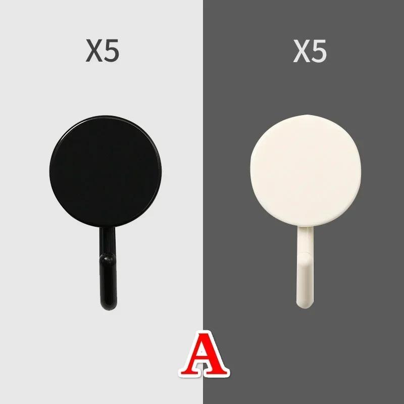 Hook Strong Adhesive Sticking to The Wall Hanging Kitchen Hook No Trace Non-Perforation Bathroom Hook Behind The Door