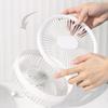 Portable 3-Speed Charging Hanging Fan Night Light Desk Fan Camping Fan with LED Lamp Adjustable 7inch for Outdoor Travel