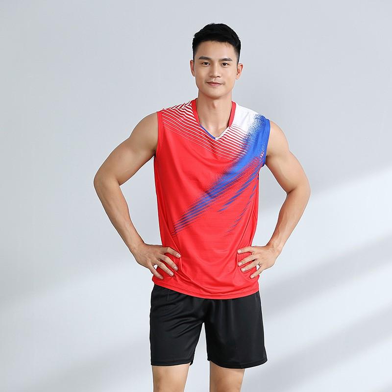 Quick Dry Breathable Badminton Tank Top Shorts Set Men Women Tennis Table Volleyball Training Competition