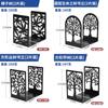 Metal Hollow Tree Bookend Lshaped Iron Desk Organizer For Kids And Students