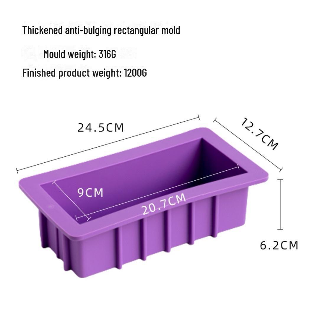 

Силиконовая форма для мыловарения холодным способом своими руками с крышкой (600г/1100г)