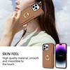 Ring Holder Card Solt Leather Wallet Phone Case for IPhone 15 14 13 12 11 Pro Max XS XR X 7 8 Plus SE 2026 Litchi Stand Cover