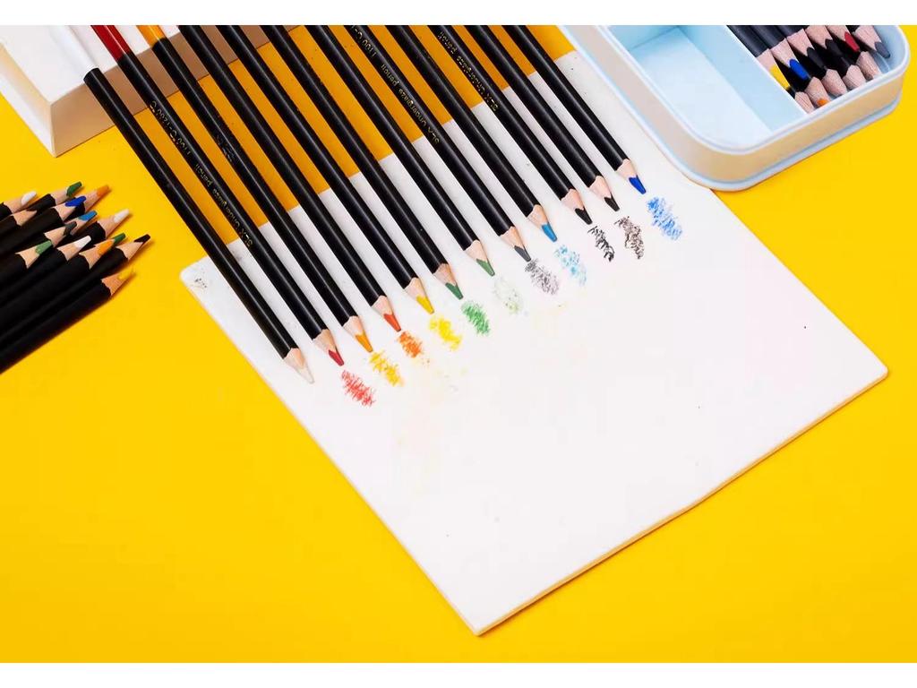Ceramic Underglaze Oil-Based Colored Pencils, 12 Colors for Bisque Pottery Painting & Clay Play
